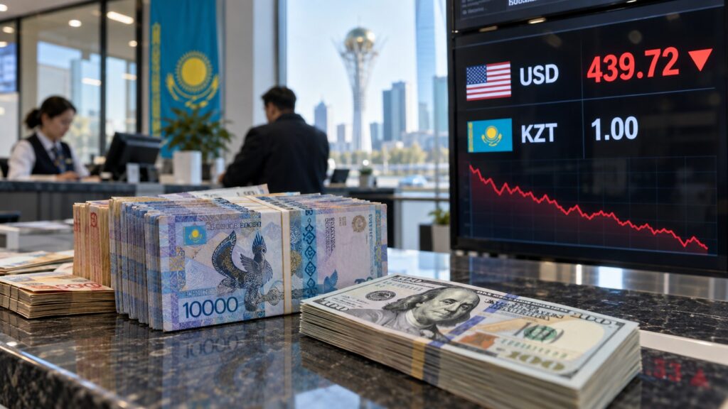 Доллар опустился ниже 440 ₸ впервые более чем за два года